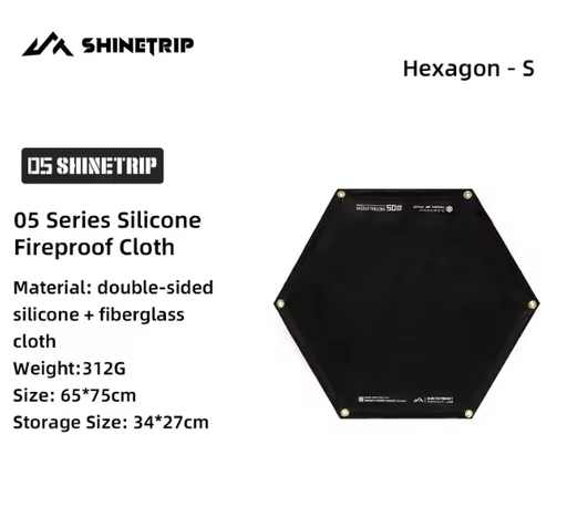[A517-T0S/Small] Shine trip Silicone fireproof cloth Hexagon - Small