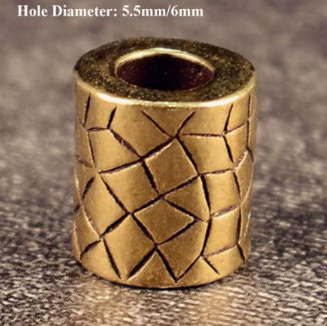 [Bead-1] Beads Handmade lines - Gold 