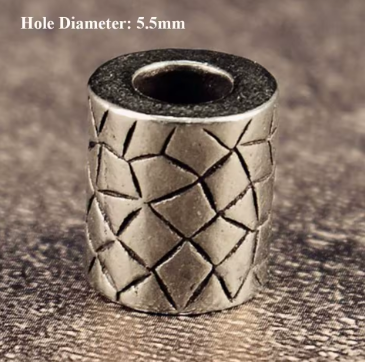 [Bead-2] Beads Handmade lines - Silver