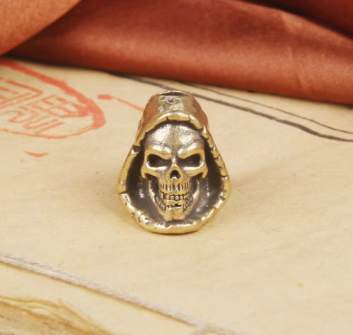[Bead-8] Beads Reaper Skull - Gold