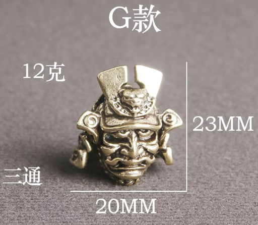 [Bead-28] Beads Samurai Warrior - Gold