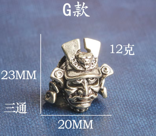 [Bead-35] Beads Samurai Warrior - Silver