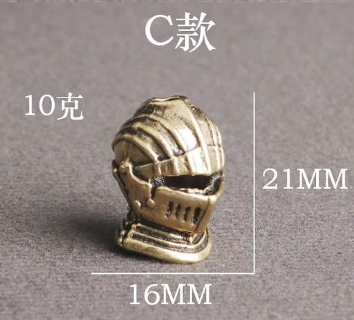 [Bead-32] Beads Warrior Helmet - Gold