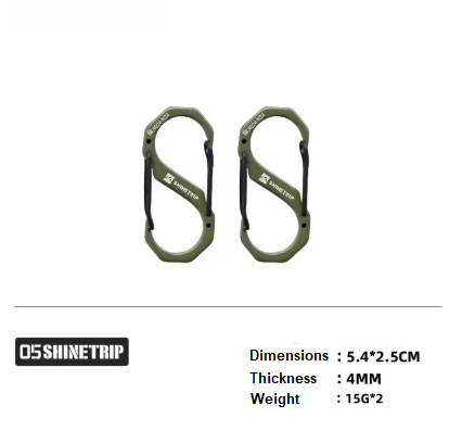 [A524-D0M/Green] Shine trip tactical S buckle Medium - Green