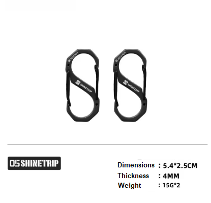 [A524-H0M/Black] Shine trip tactical S buckle Medium - Black