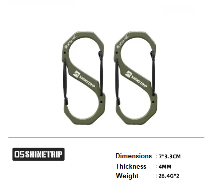 [A524-D0L/Green] Shine trip tactical S buckle Large - Green