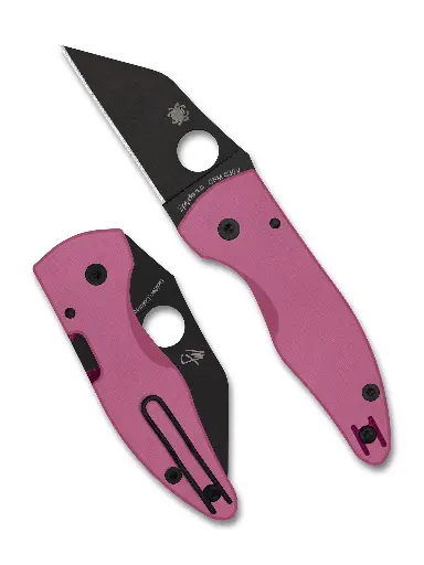 [C264GPNBKP] Spyderco MicroJimbo Pink G-10 Black Blade Sprint Run 