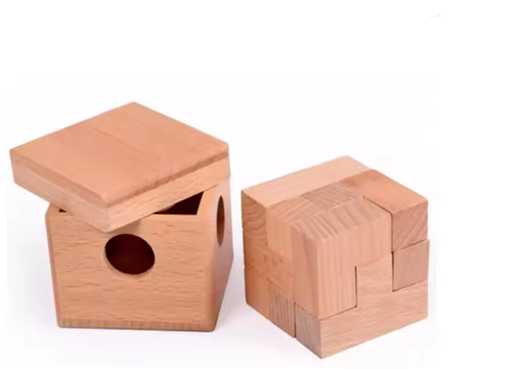 [7716-14] BRAIN PUZZLE Wood 7716-14