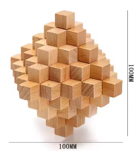 [7716-12] BRAIN PUZZLE Wood 7716-12