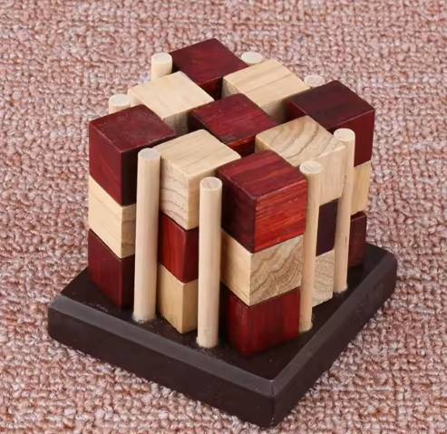 [7716-16] BRAIN PUZZLE Wood 7716-16