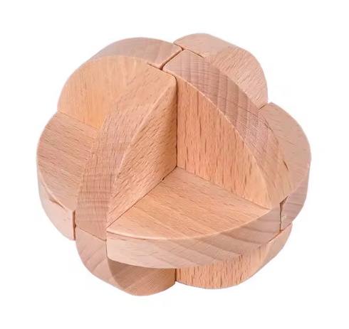 [7716-8] BRAIN PUZZLE Wood 7716-8