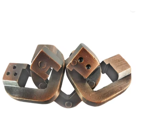 [7774-9] BRAIN PUZZLE Metal Teasers 7774-9