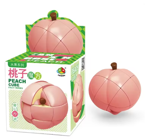 [6940556102039] BRAIN PUZZLE FRUITS CUBIC Peach