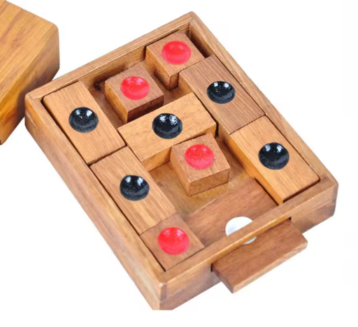 [7728] BRAIN PUZZLE Klotski Wooden Slide Escape