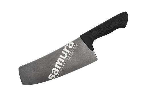 [SNY-0041B] Samura ARNY Stonewash Modern Cleaver 8.2" Black