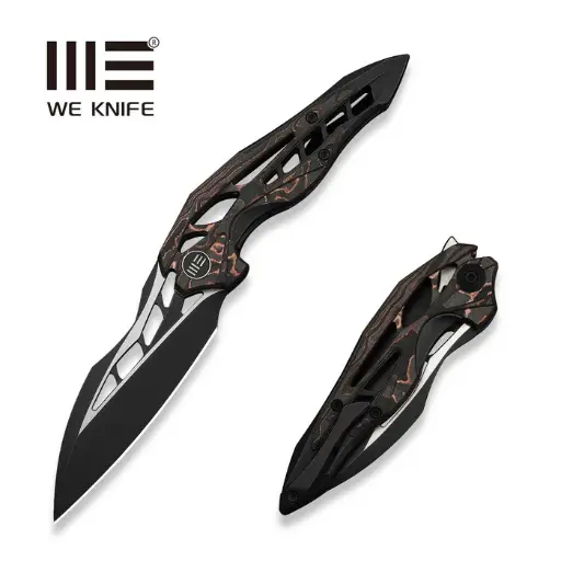 [906CF-E] WE KNIFE Arrakis Black With Copper Foil Carbon Fiber Limited to 299 Pcs