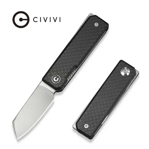 [C25036-4] CIVIVI Kukei Front Flipper - Twill Carbon Fiber