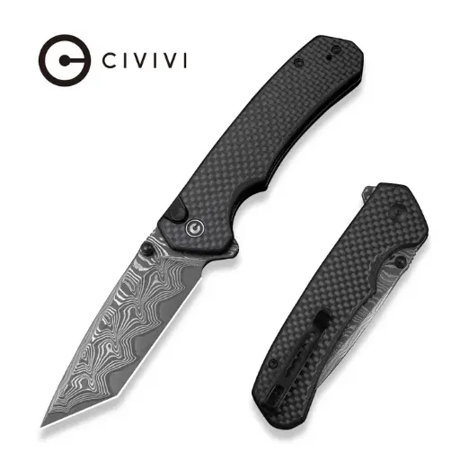 [C19059C-DS1] CIVIVI Brazen Carbon Fiber - Damascus 