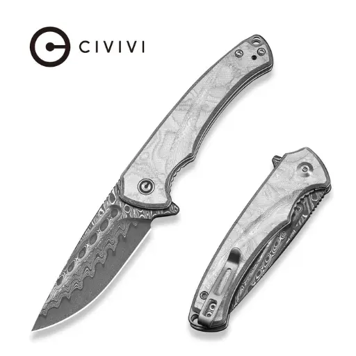 [C24040-DS1] CIVIVI Voidflare Aluminum Foil - Damascus 