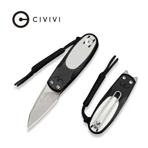 [C25054-2] CIVIVI Purr Black & White G10 - Slip Joint