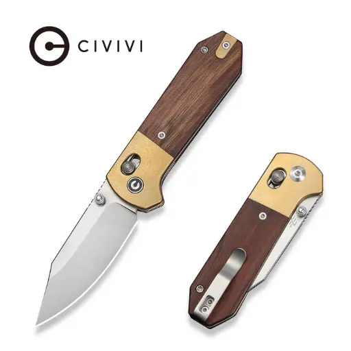 [C25026-1] CIVIVI Yonder Guibourtia Wood - Brass Bolsters