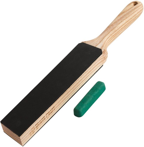 [BVRLS6P1] BEAVERCRAFT Leather Paddle Strop with Compound  