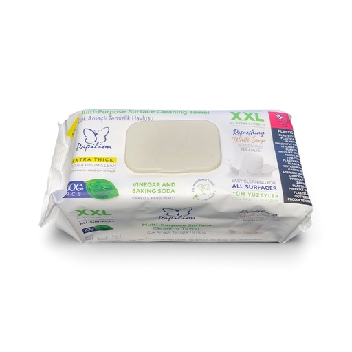 [10201] Papilion XXL Multi-Purpose Surface Cleaning Towel 100 pcs - White Soap