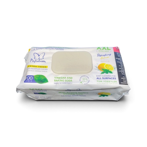 [10203] Papilion XXL Multi-Purpose Surface Cleaning Towel 100 pcs - Lemon